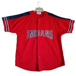 VTG Starter Cleveland Indians MLB Baseball Jersey Mens XL Genuine Merchandise
